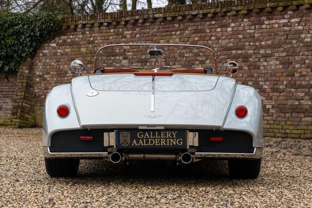 Morgan Midsummer "Limited collector's item" One of the fifty built by Morgan with Pininfarina's design input,Ordered with the high windscreen, Pininfarina's idea of a 'barchetta' style with influences from the 1930s and 1940s, Livery in "Grigio Cangiante" over Tan soft grain leather, The use of mat